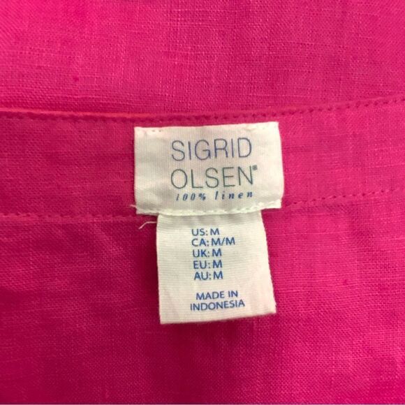 SIGRID OLSEN 100% linen sleeveless dress - Picture 4 of 4